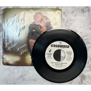 Julio Iglesias All of You 45 Pop Promo Diana Ross Picture Sleeve Columbia